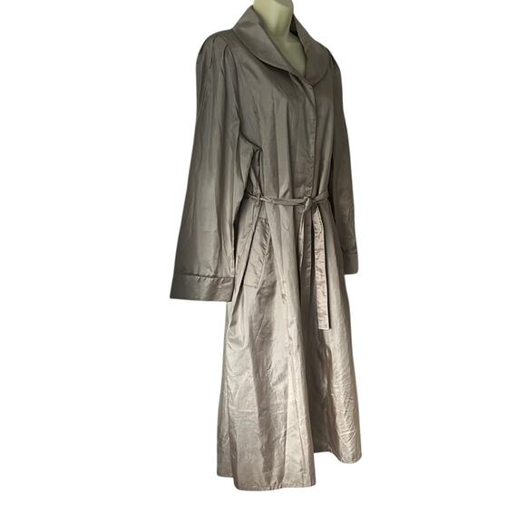 Forecaster Unika Vintage Beige Lightweight Trench Coat Size 14 Belt Travel - Picture 2 of 9